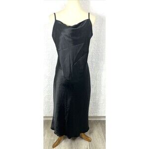 bebe Women's Slip Dress Long Black Size Large